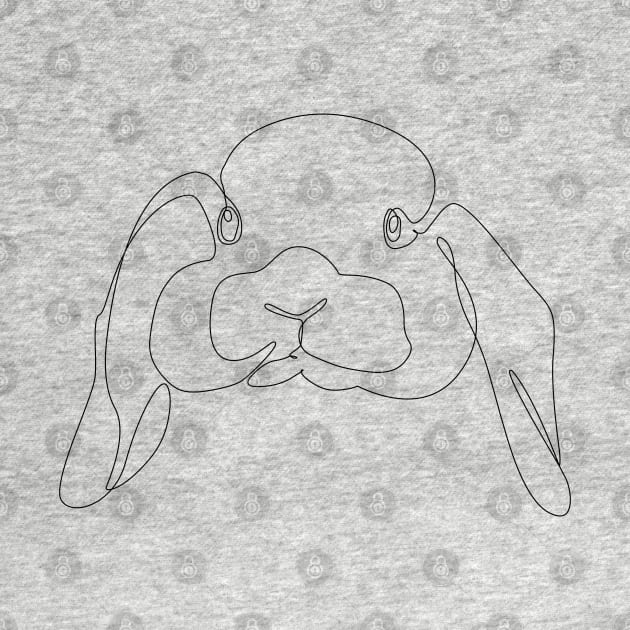 One Line Rabbit by huebucket